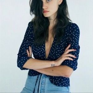 Realization Bianca Top; Navy; Size large